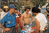 Graziano Rossi, Maurizio Massimiani, Johnny Cecotto and Michel Rougerie Imatra 78 .jpg